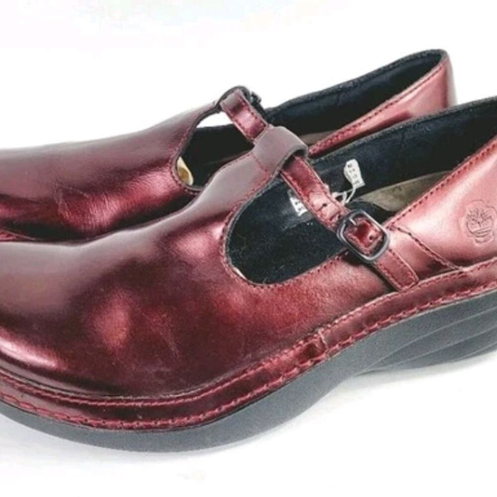 Timberland PRO Renova Red Metallic Mary Janes Size 8M